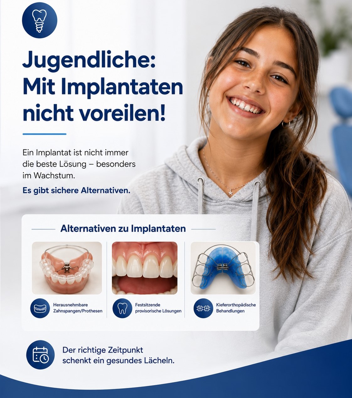 Ab welchem Alter sind Zahnimplantate möglich?