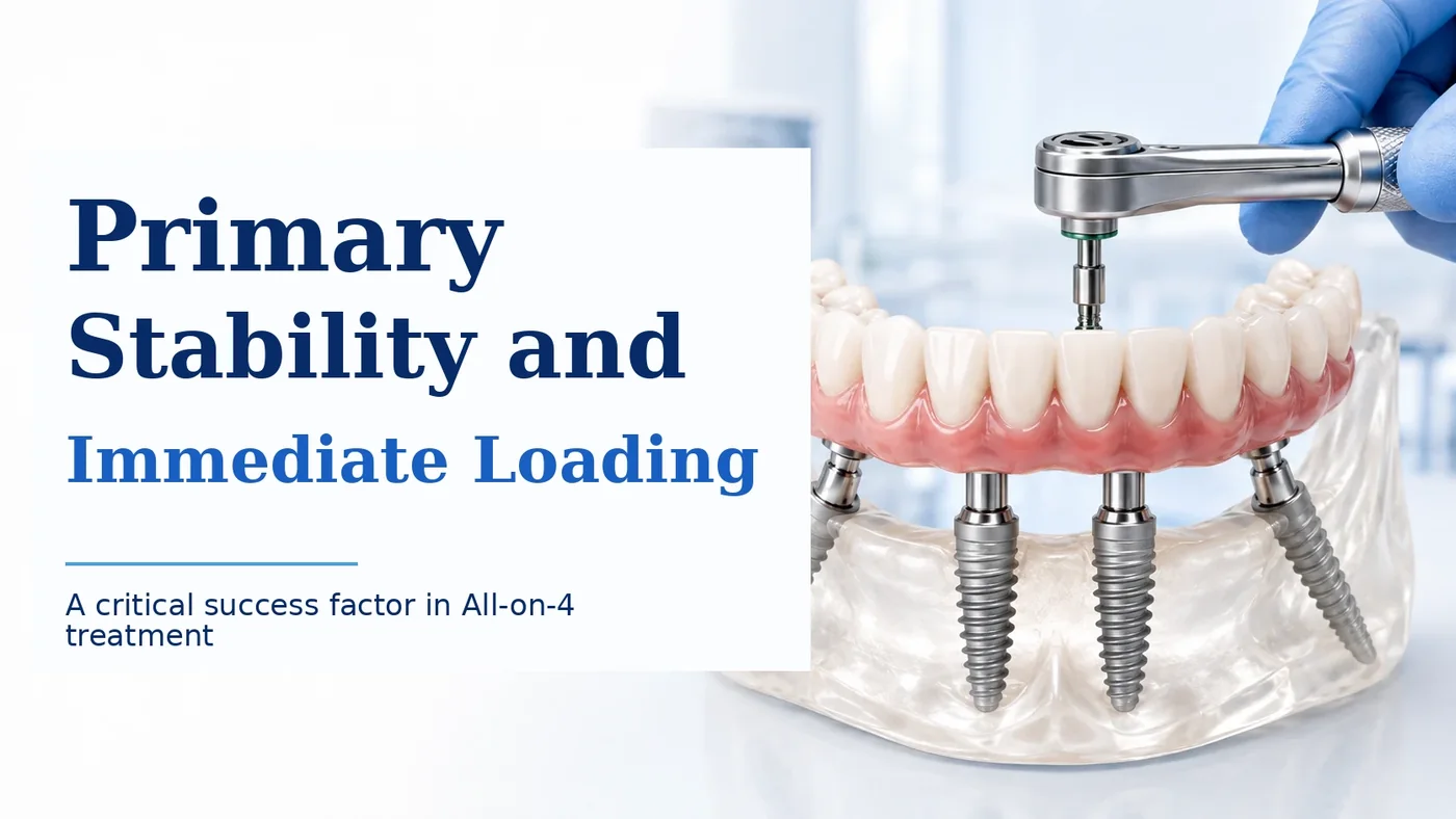 Primary stability and immediate loading in All-on-4 treatment explained