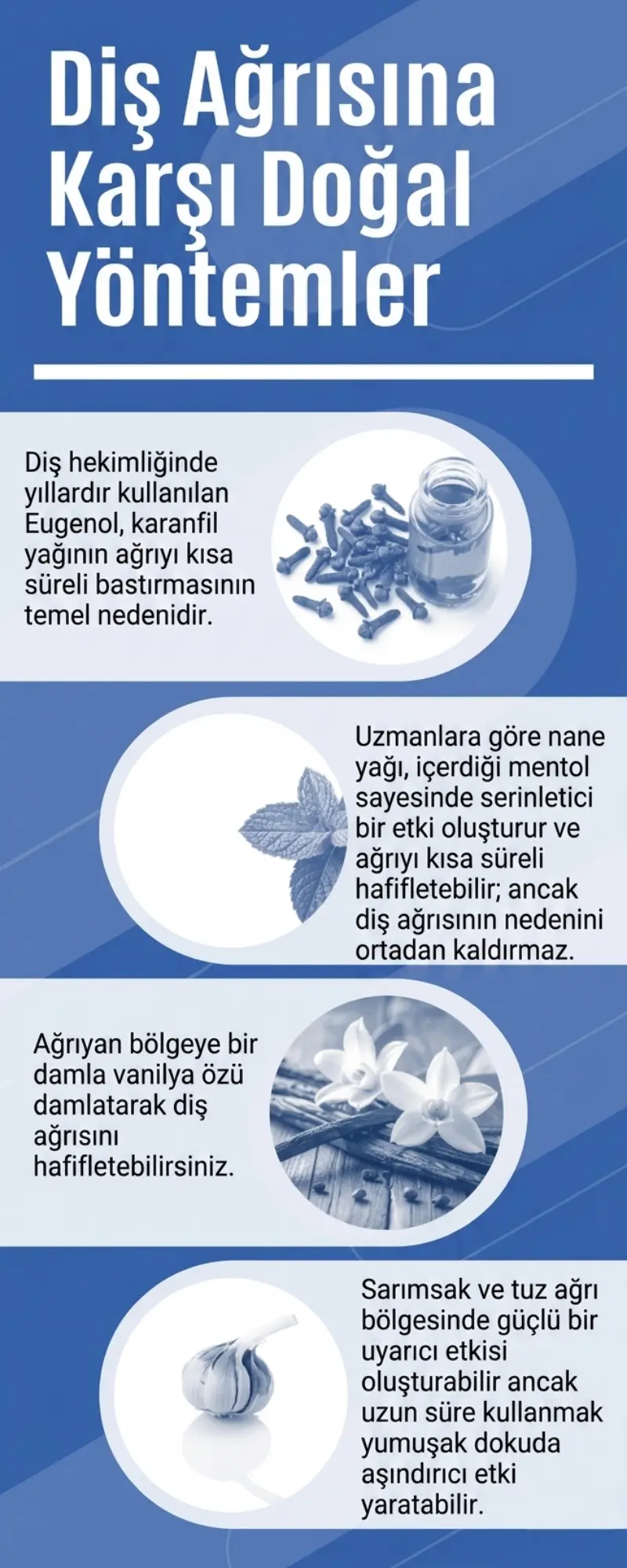 Diş Ağrısına Evde Uygulanabilecek Doğal Yöntemler