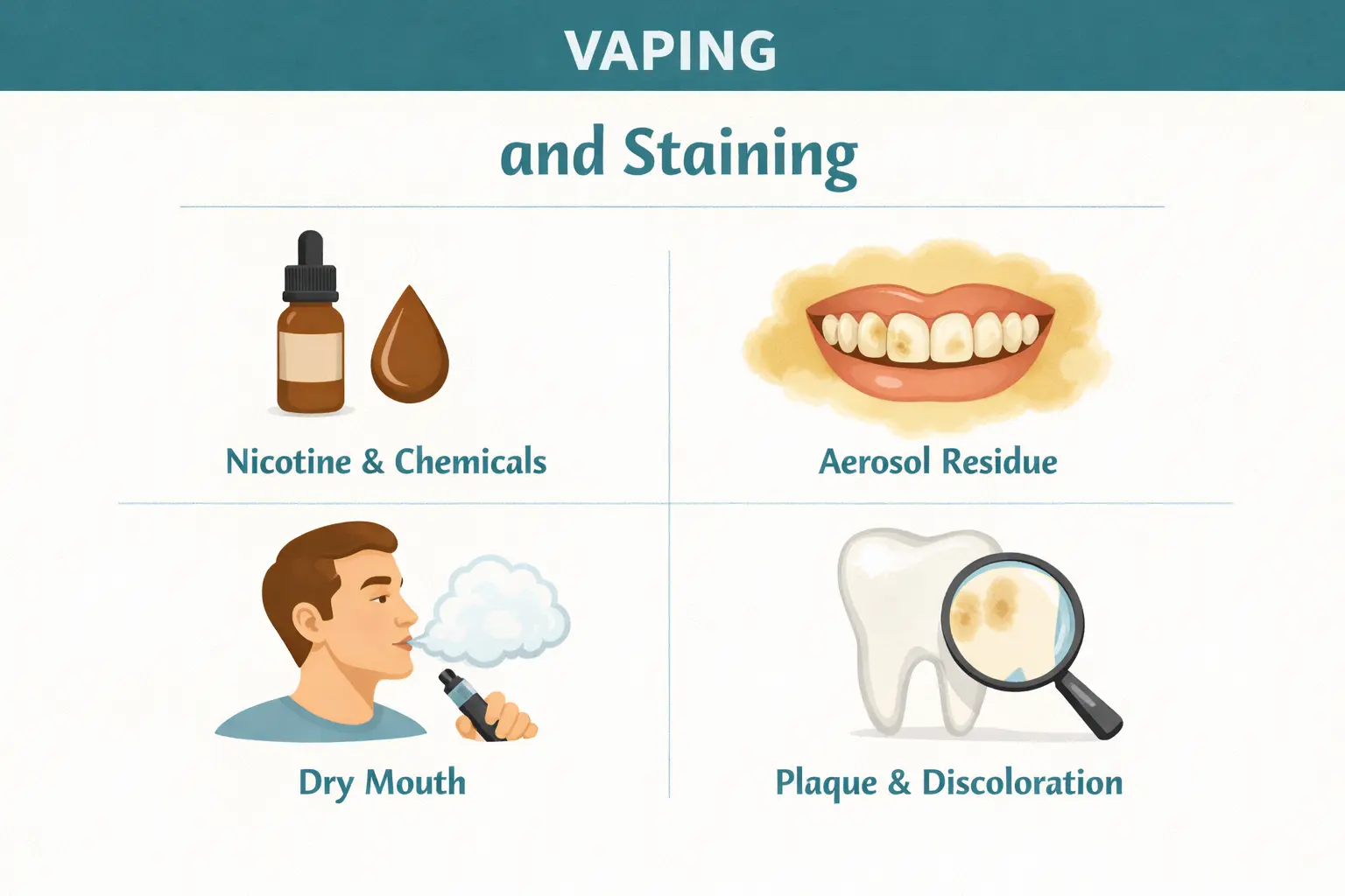 Why vaping can change tooth color?