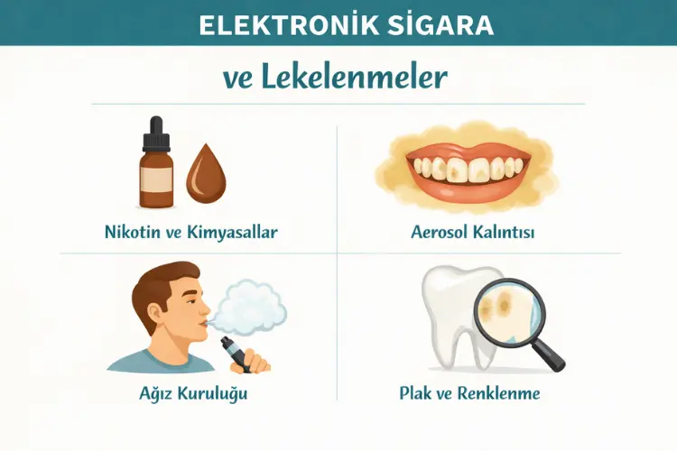 Elektronik sigara neden dişlerde renk değişimine yol açar?