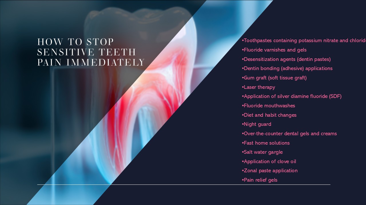 Instant Relief Methods for Tooth Sensitivity