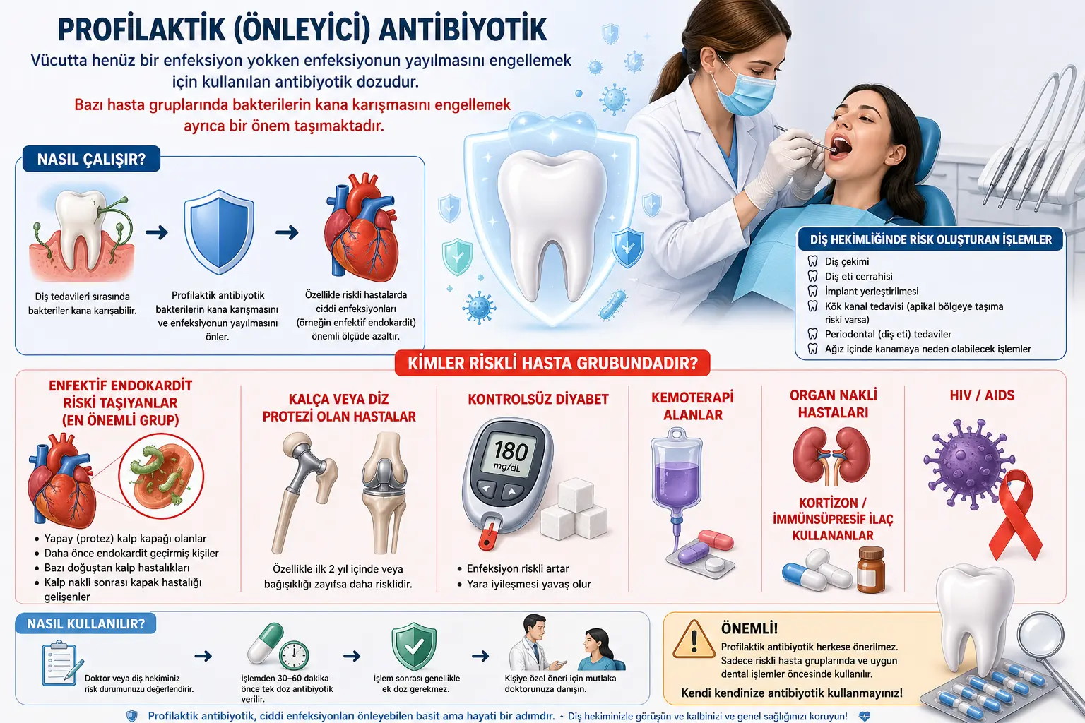 Önleyici müdahale olarak antibiyotik kullanımı