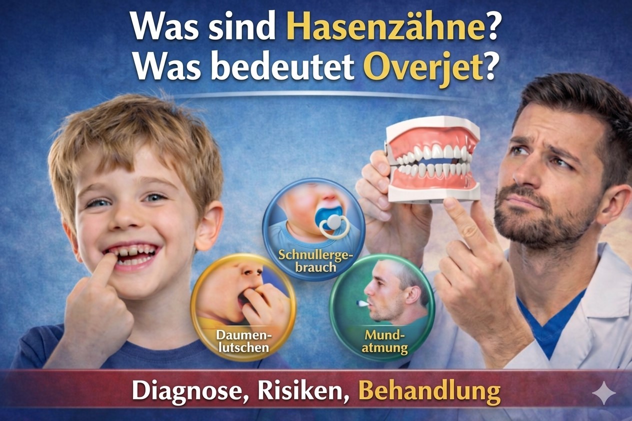 Was ist Overjet? Was bedeutet Hasenzähne? 