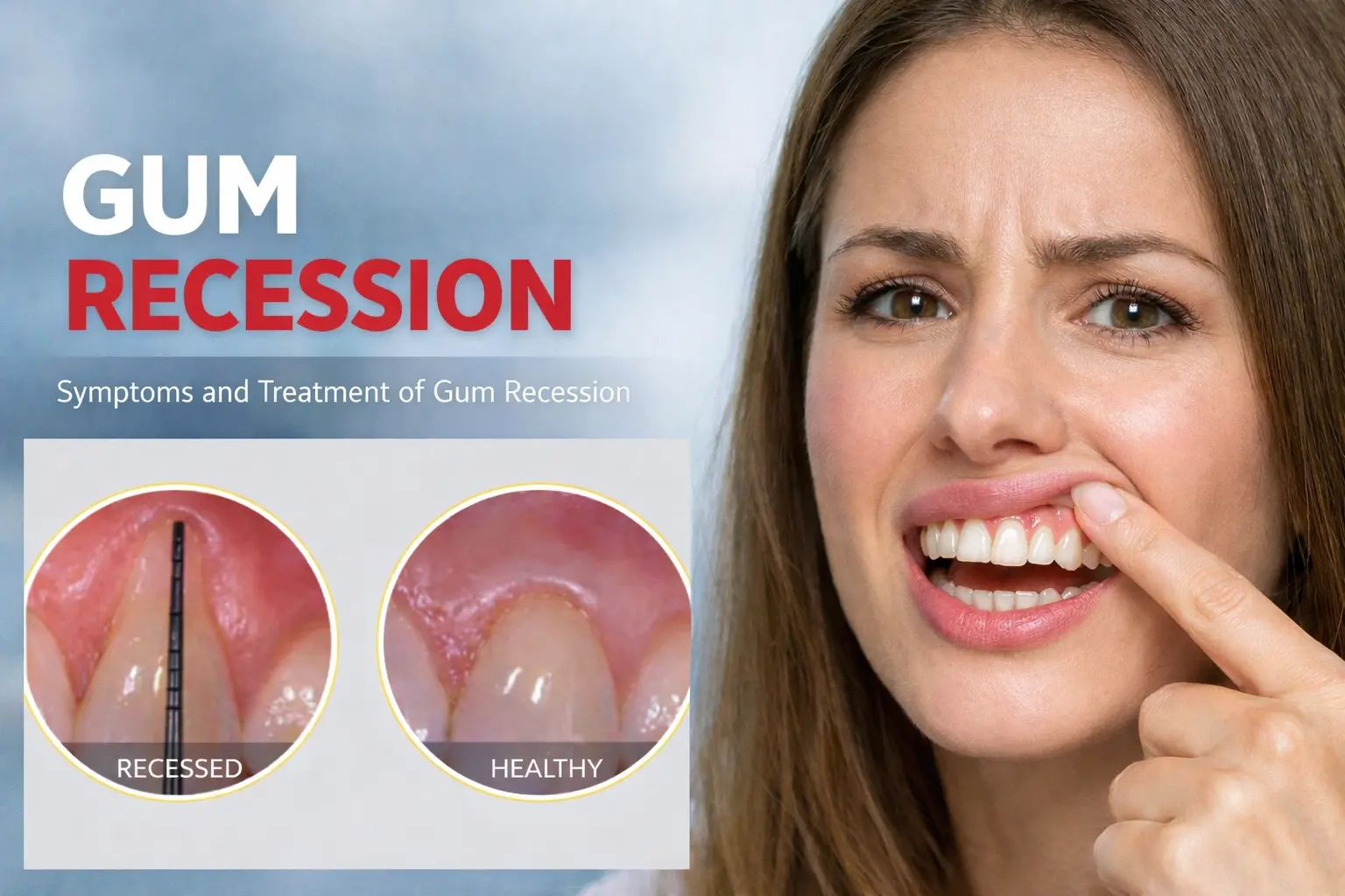 What helps with gum recession?