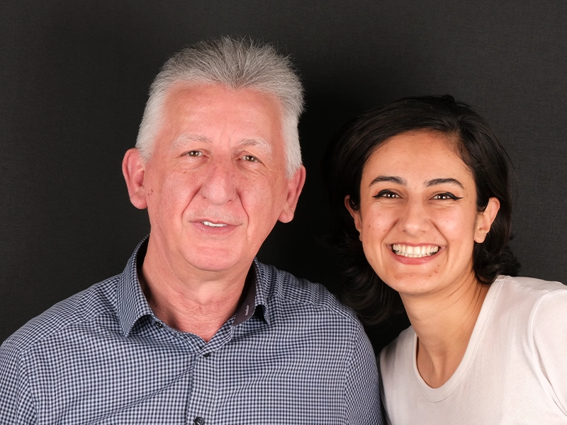two women and one man stands side by side after visiting dental clinic in turkey
